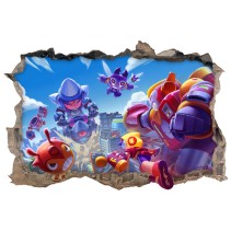 Pegatinas de vinilos agujero 3d videojuego brawl stars